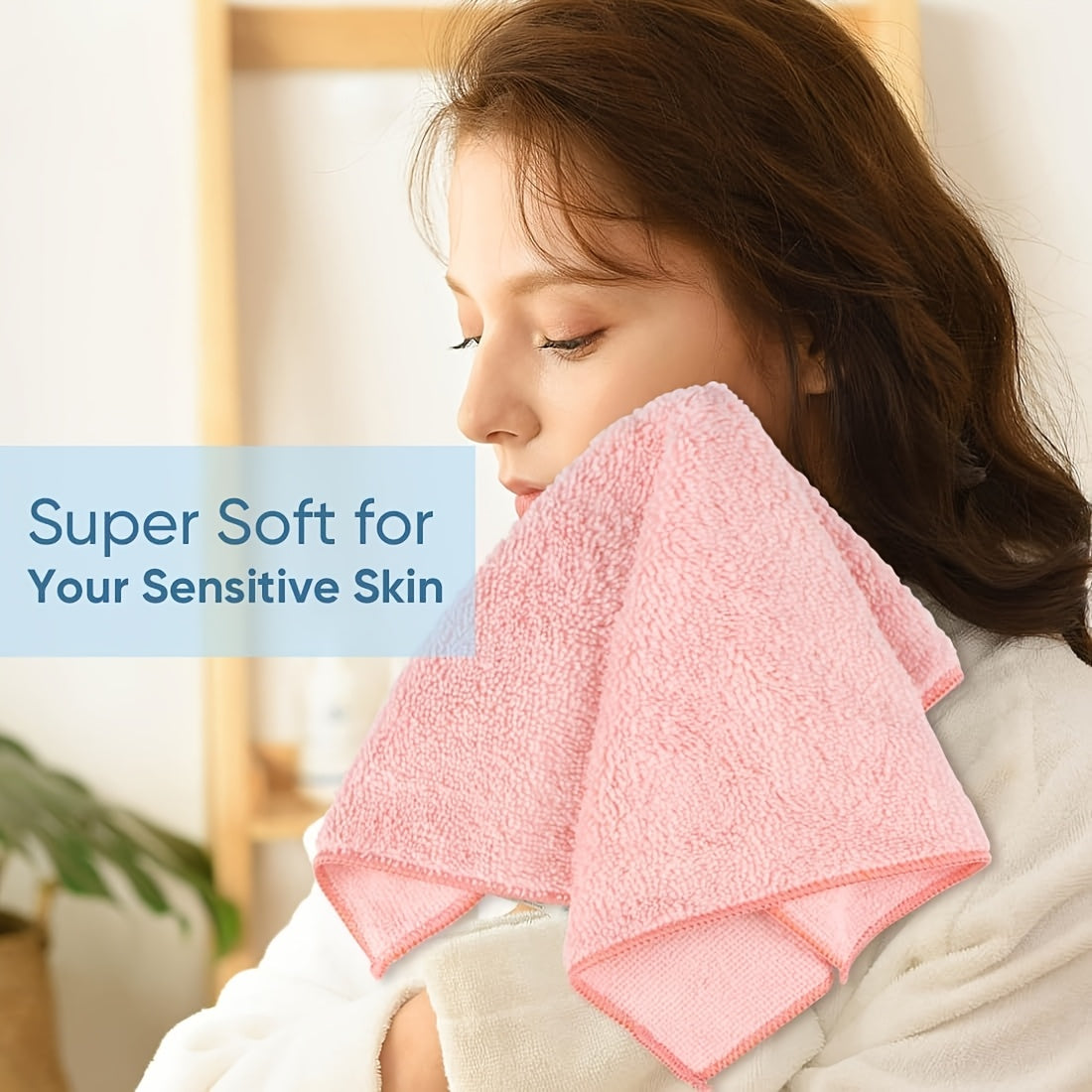 A set of 20 Ultra-Soft Quick-Dry Face Towels in Pastel Colors that are gentle on skin and highly absorbent. These square polyester cleaning cloths are perfect for use in the bathroom, kitchen, outdoors, on glass surfaces, and around the household.