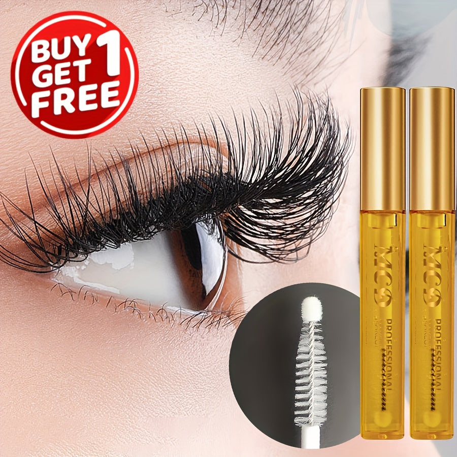 Purchase one nourishing eyelash serum, get one free. Contains natural ingredients for slender and curling eyelashes.