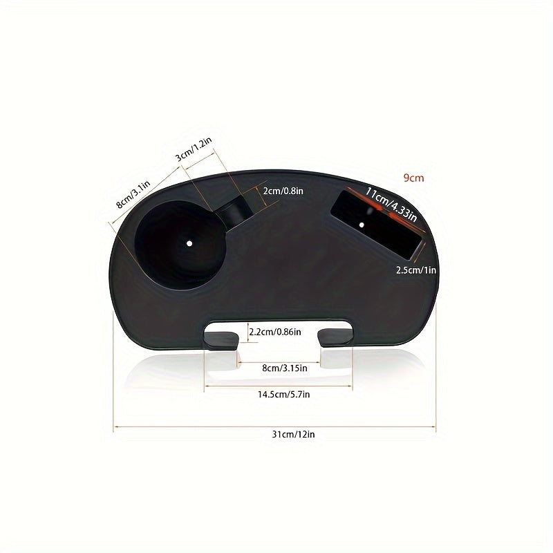 Прочный пластиковый поднос для стула с нулевой гравитацией и подстаканником - регулируемый и портативный для кемпинга и улучшения домашней мебели - не требует электричества