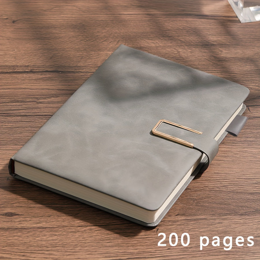 Vintage PU Leather Notebook with Custom Soft Cover and Bookmark - Ideal for Business Meetings, University Life, or Love Diary