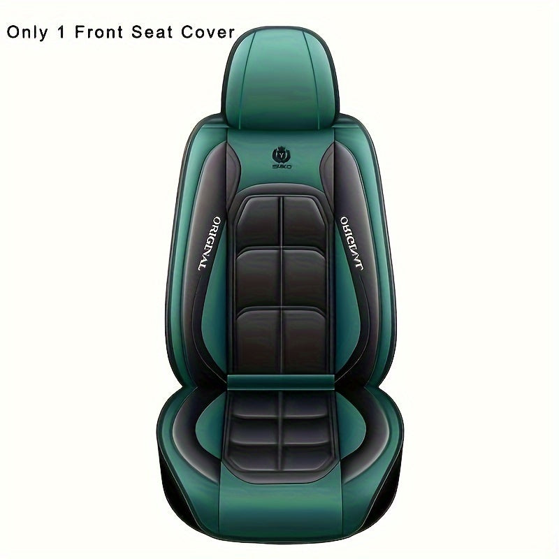 Luxury PU Leather Car Seat Covers - Universal Fit for Sedan and SUV - Durable, Stylish, All-Season, Hand Washable