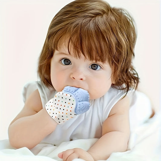 PanLynner Soft Silicone Teething Glove for Babies - Oval-Shaped, Designed for Chewing and Gentle on Gums - Simple to Wash, Ideal Gift for the Holidays - Teether for Babies