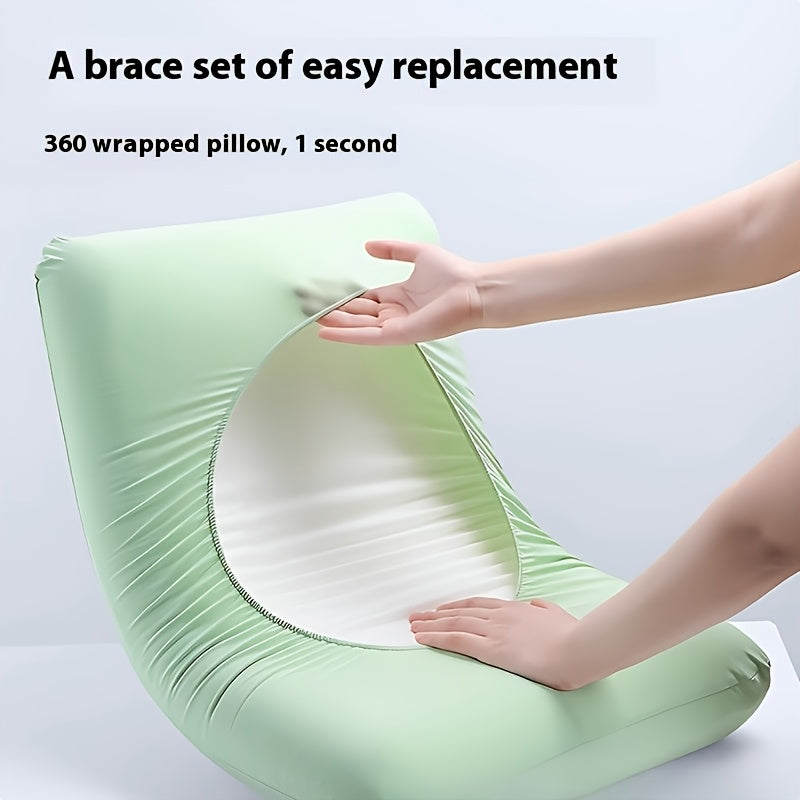 Get a set of 2 soft disposable pillow covers designed for travel use. These covers are perfect for hotels, business journeys, and outdoor camping. They are made from stain-resistant non-woven fabric and can be easily hand washed. Please note that the