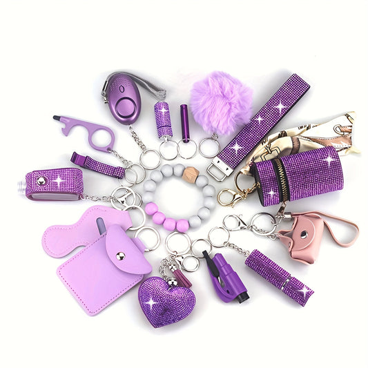 Get your hands on the complete 16-piece safety set, including a personal alarm and protective accessories, making it the perfect gift for women for everyday use.