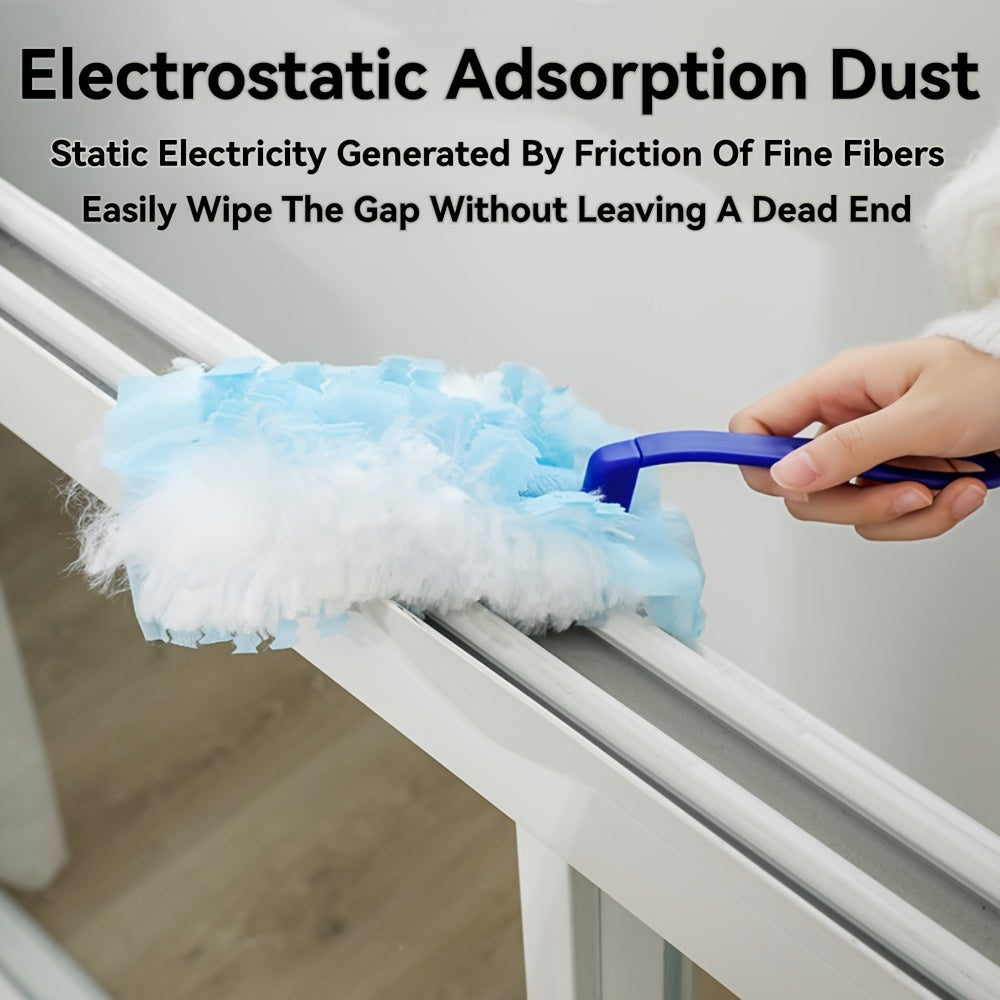 Replenish your supply of Electrostatic Dusting Cloths with this disposable refill pack. Each pack contains 60/80 cloths, perfect for cleaning in the living room, bedroom, bathroom, kitchen, and car. No need for electricity or batteries, making cleaning a