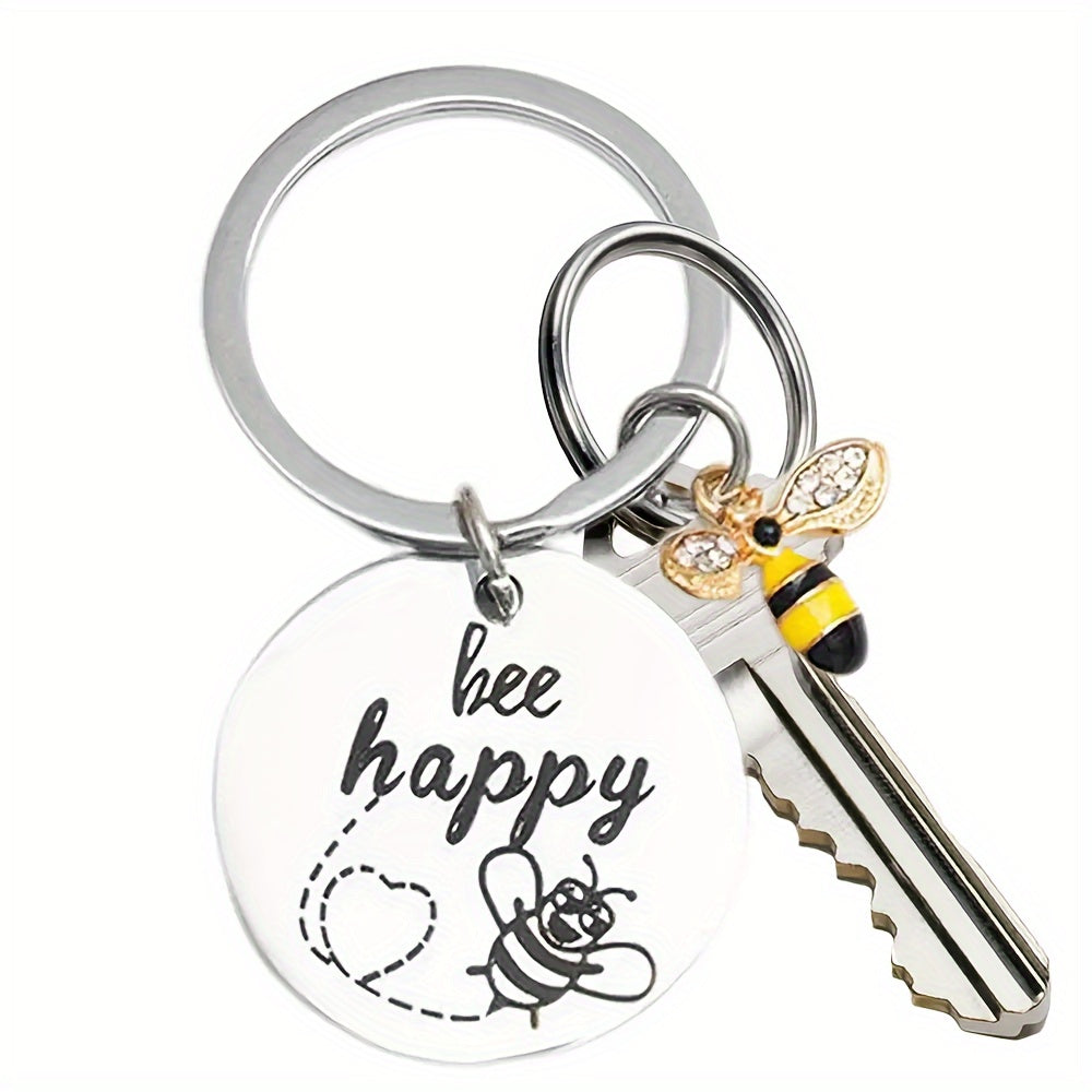 Set of 16 Bee Keychains Perfect for Men, Ideal Bee Gifts for Coworkers, Appreciation Presents, Farewell Gift for Men