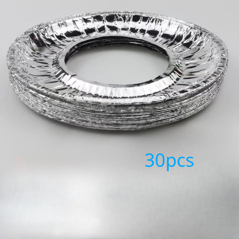 Disposable gas burner liners are a convenient and effective solution for keeping your stove top clean. The 9-inch aluminum foil liner is easy to use and helps prevent sticky residue buildup on your gas stove. Keep your stovetop looking new with this