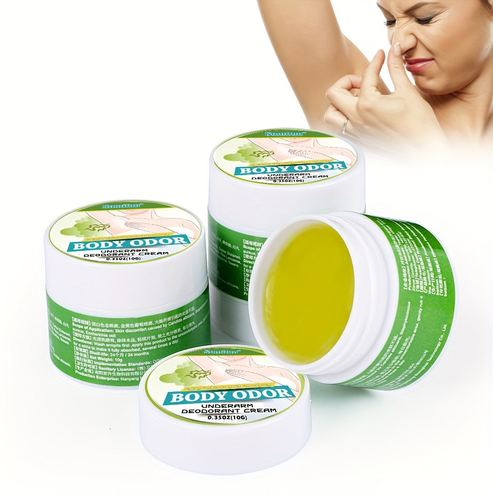 Daily-use cream for sweat and odor control, suitable for men and women, with skin-friendly formula for armpits and body odor.