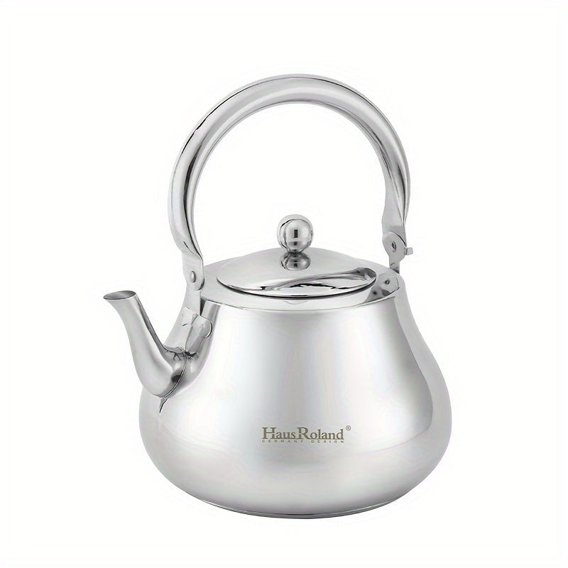 3.0L Hausroland Stainless Steel Kettle with Gas Open Flame Chime Design for Gas Stove in the Kitchen