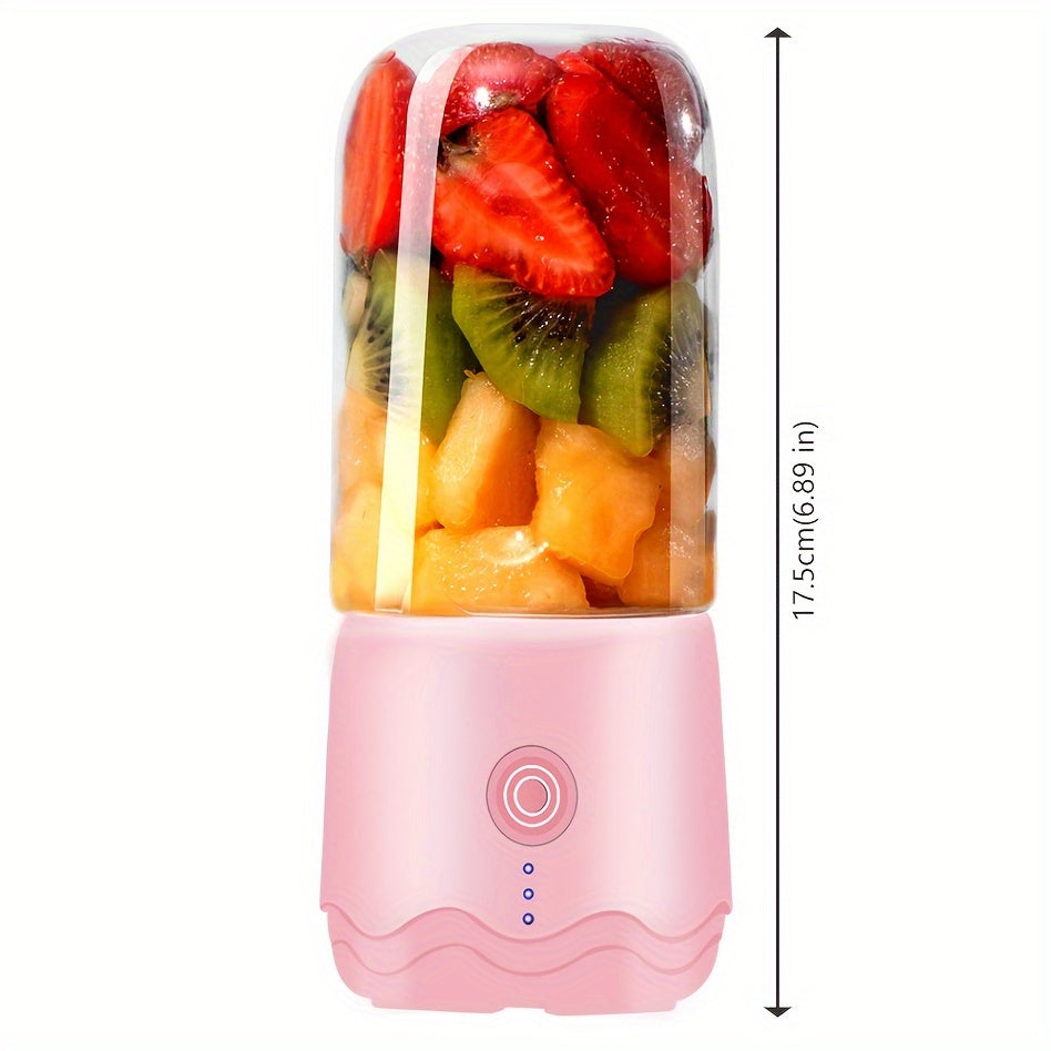 Small, cordless portable juicer - Charges via USB, with automatic blending function for convenient smoothies & shakes on-the-go - Ideal Holiday present.