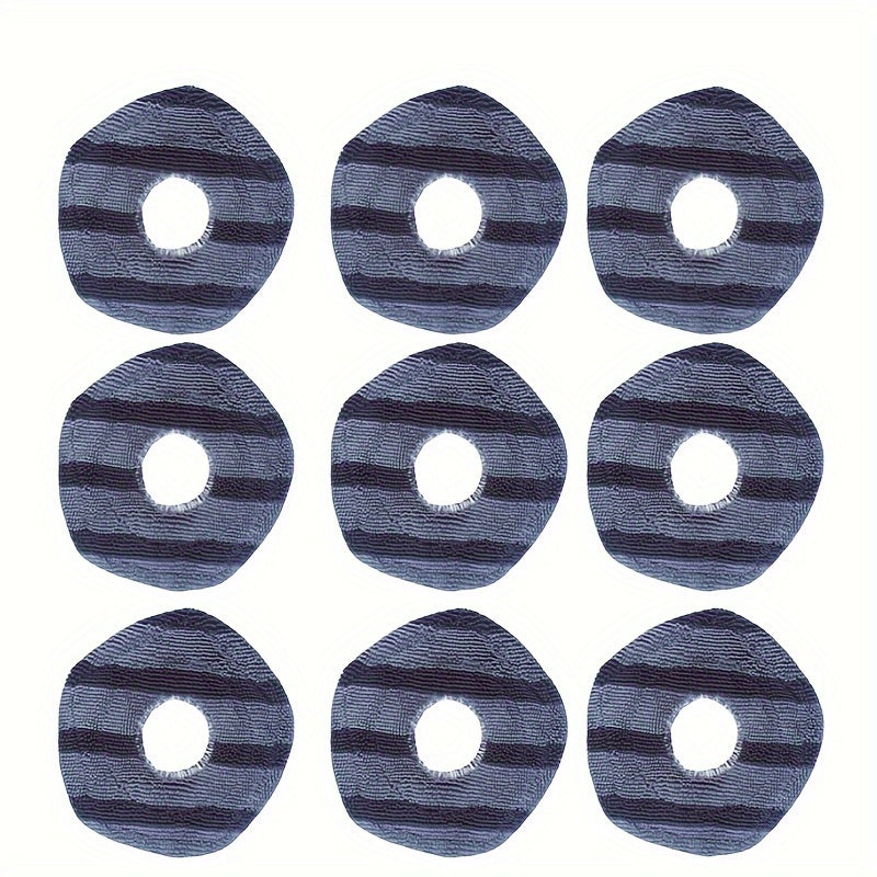 Eufy X10 Pro Omni/X9 Pro Robot Vacuum - Set of 9 Reusable and Washable Microfiber Mop Pads - Floor Cleaning Accessories for Vacuum Cleaner