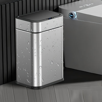 Fashionable high-end smart sensor trash can with large capacity, sealed odor-proof inner bucket and lid. Infrared sensor + kick automatic function. Suitable for various areas in the home