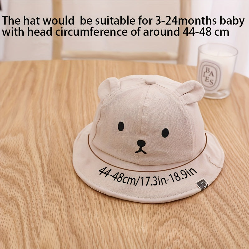 Fisherman hat for young children aged 3 months to 2 years, suitable for spring, summer, and autumn.