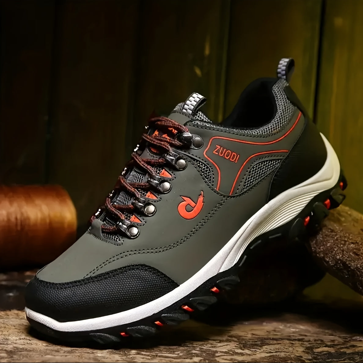 Men's Thermal Hiking Sneakers with Plush Lining, Arch Support, Non-Slip Outsole for Mountaineering and Travel.