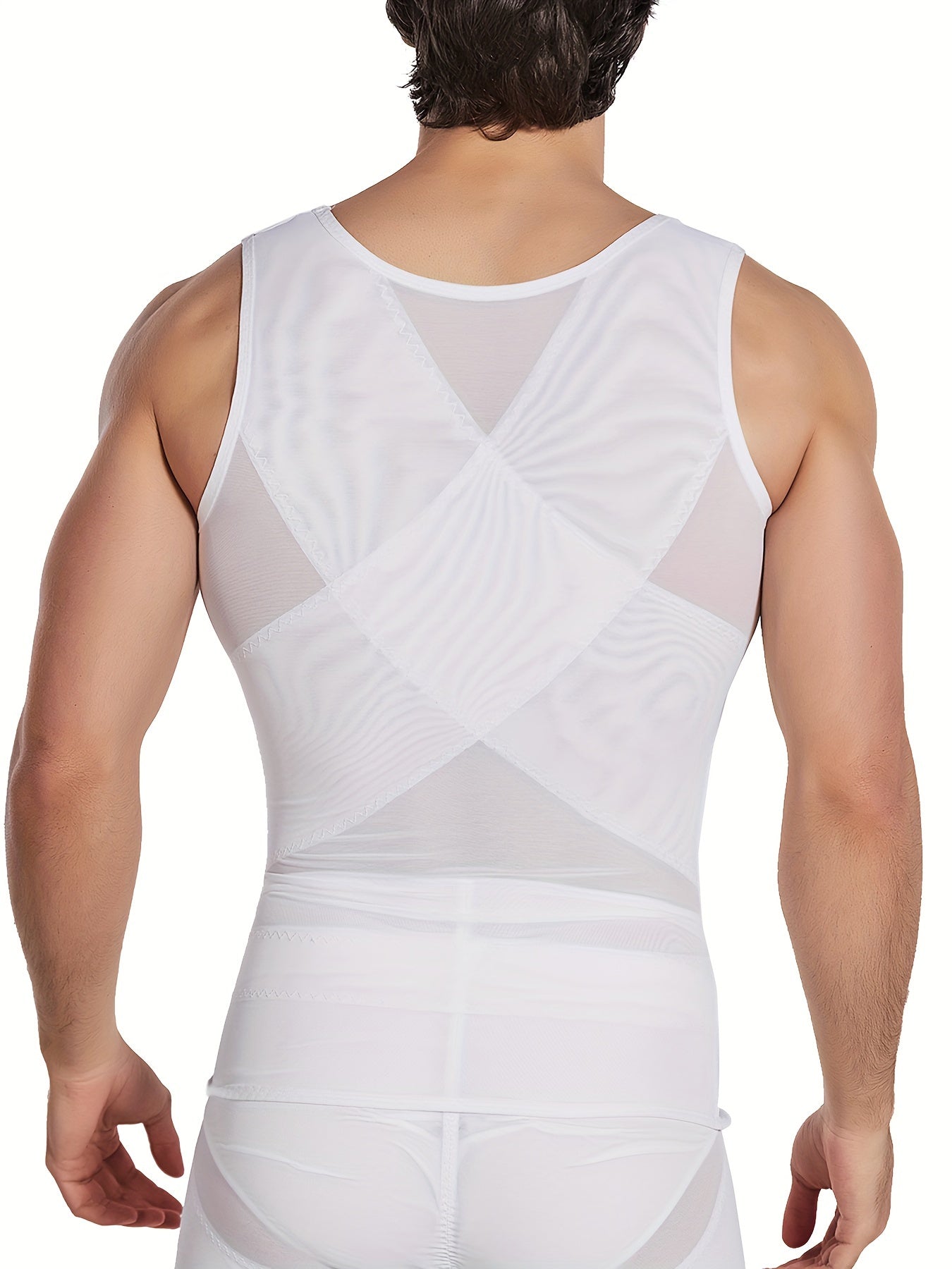 Men's Slimming Corset Compression Vest - Tummy Shaper, Sweatproof and Breathable Abdominal Binder