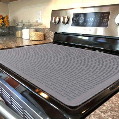 '- Silicone Stove Mat: Protect your stove and countertop with this silicone insulation pad
- Multi-functional: Can also be used as a protective pad, stove top cover, and sub-drainage sink pad
- Kitchen Essentials: A must-have item in every home kitchen