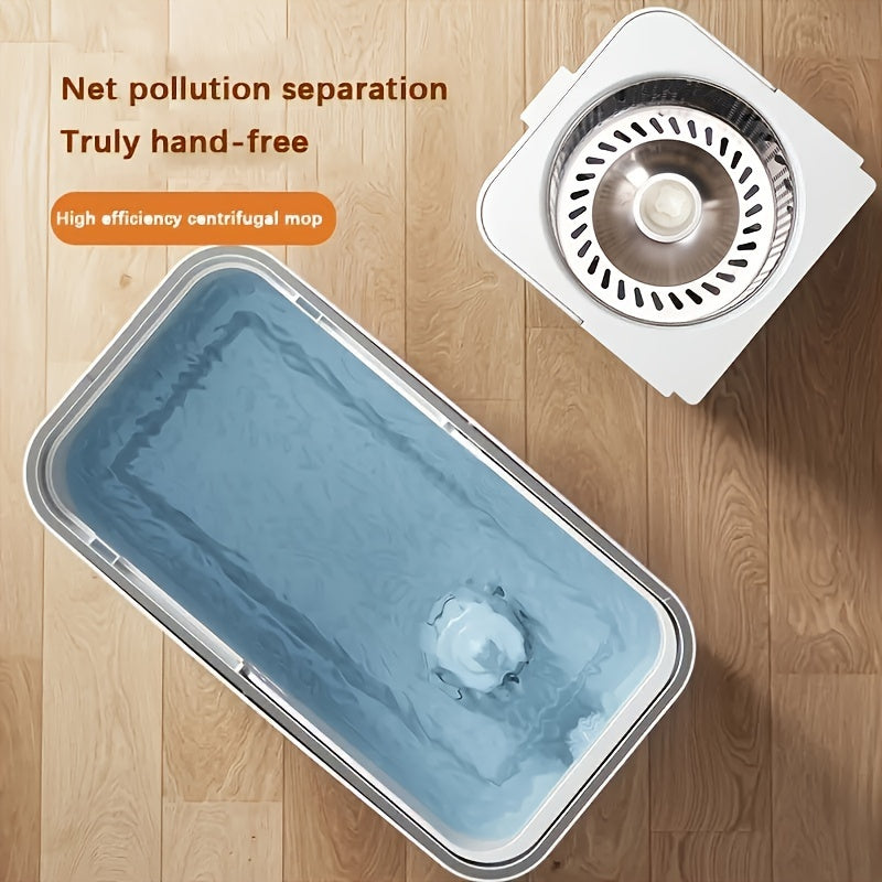 Get ready for the 2024 Rotating Mop and Bucket Set! This convenient kit includes one set of mop cloths, eliminating the need for hand washing. With a divided bucket for cleaning mud and a rotating floor mop, this tool is perfect for dry and wet use on