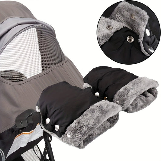 Thick, Warm Winter Gloves for Strollers, Bikes & Trailers - Waterproof and Freeze-Resistant Fleece Gear