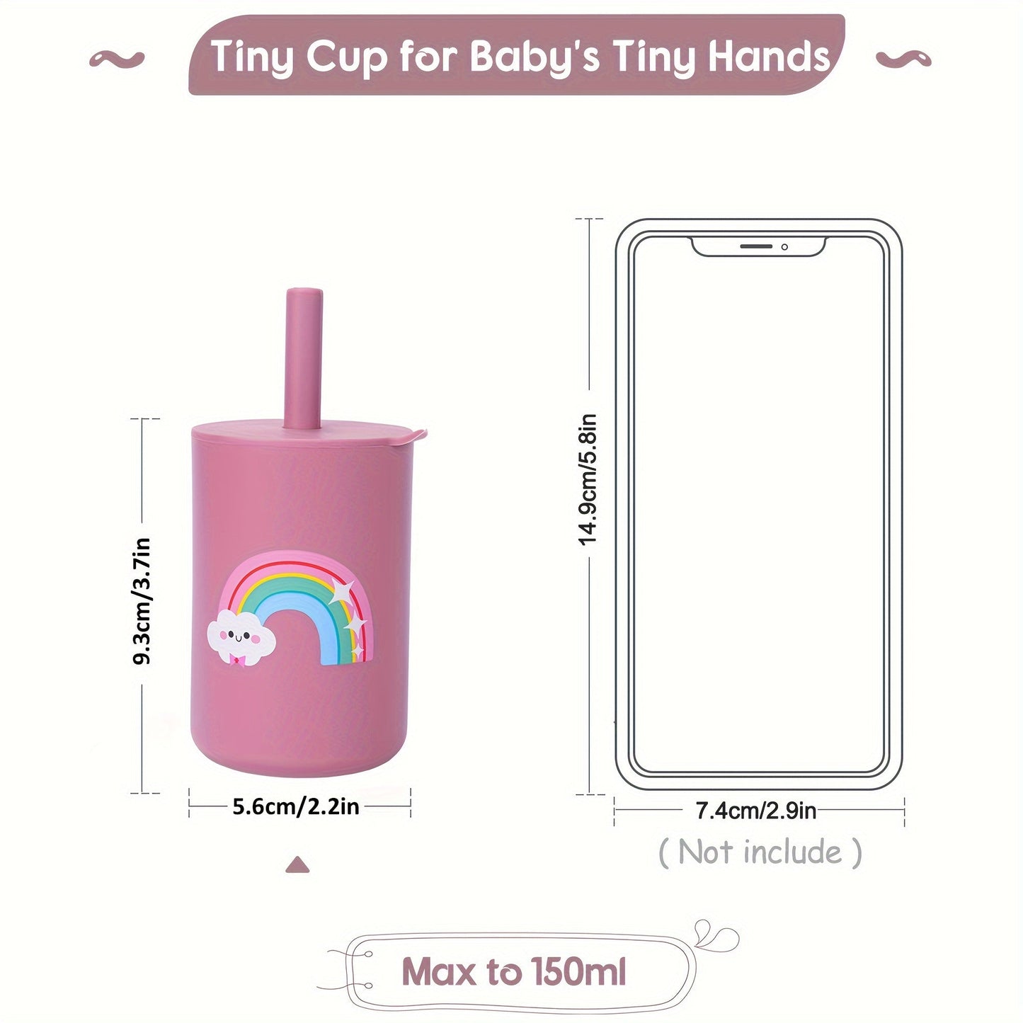 The TYRY.HU Customizable Silicone Baby Training Cups with Straw, Lid, and Handle are a must-have for parents of young children. Made with BPA-free, break-resistant materials, this reusable sippy cup set is machine washable and ideal for children aged 0-3