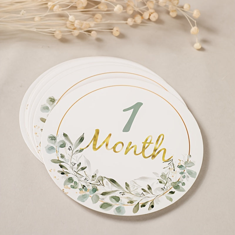 Adorable Milestone Cards for Every Month, Featuring Fun Double-sided Designs for Halloween, Thanksgiving, and Christmas Gifts