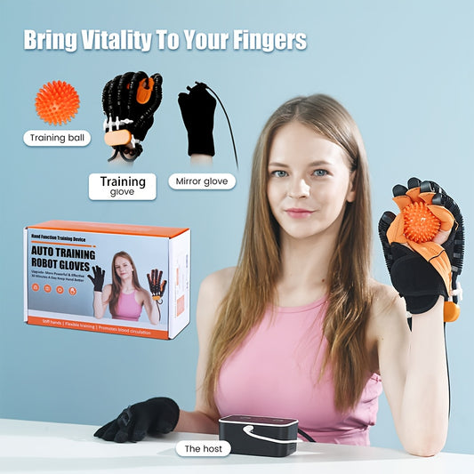 SALORIE Auto Hand Training Robot Gloves for Finger Exercise (Plug in)