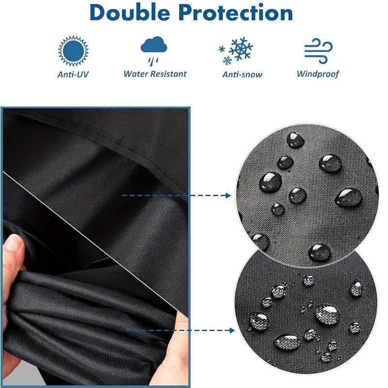 Protect your outdoor window air conditioner with this waterproof and sunscreen protective cover. Perfect for keeping your unit safe from the elements.