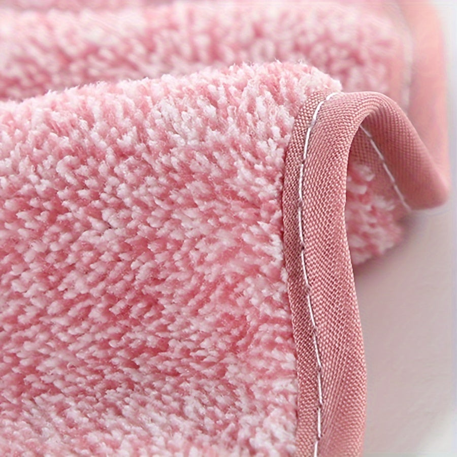 3pcs Bowknot Hanging Hand Towels, Coral Fleece, Quick Drying, Absorbent, Soft, Kitchen and Bathroom Towels.