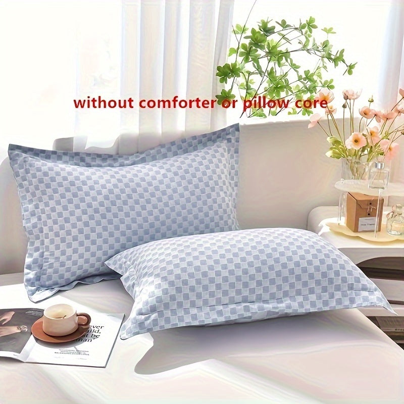 2 Pack of Washable Fabric Pillowcases Made with Skin-friendly Material