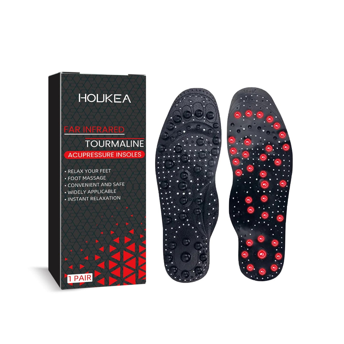 Houkea Foot Arch Insoles Vein Repair Body Care Body Shaping Slimming Non-slip Wear-resistant Arch Support Insoles