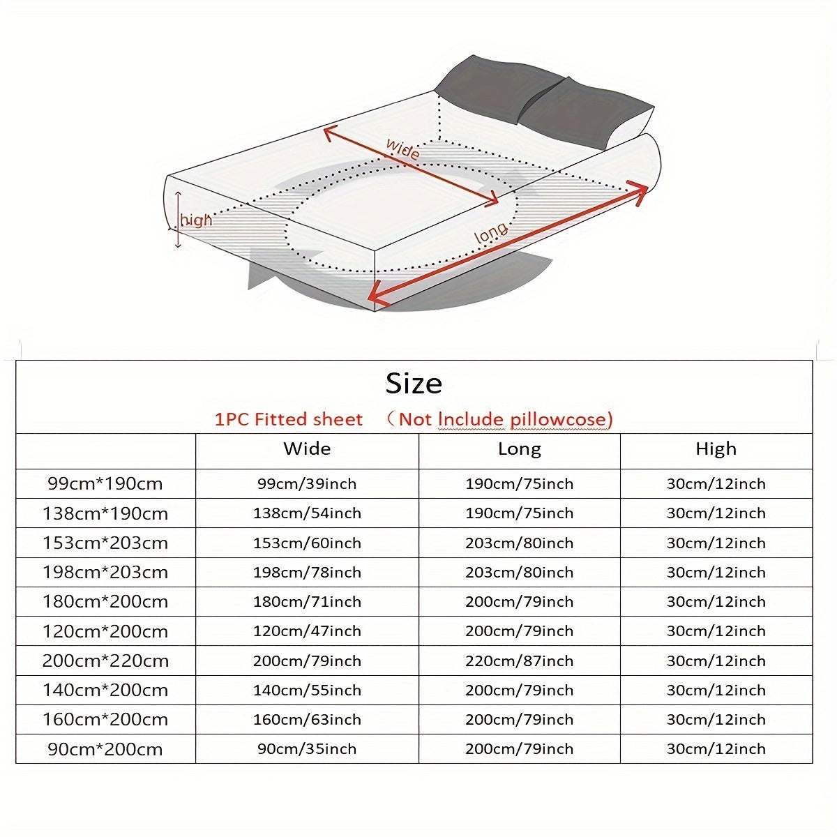 Waterproof Fitted Sheet Mattress Protector - Large Size - Noiseless - Machine Washable - Soft and Comfortable - Perfect for Pet Dog Beds - Pillowcase Not Included