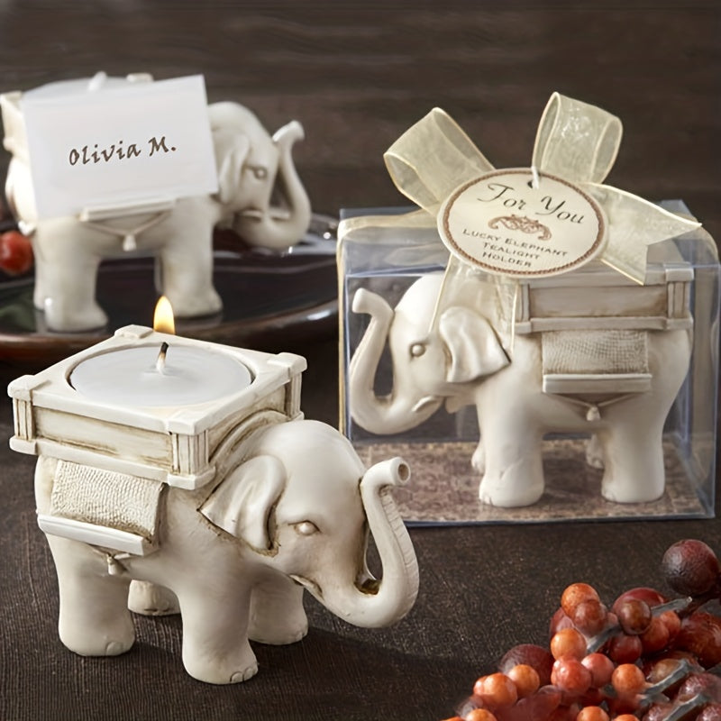 Elephant Design Tealight Candle Holder for Birthday and Home Decoration - 1 Piece