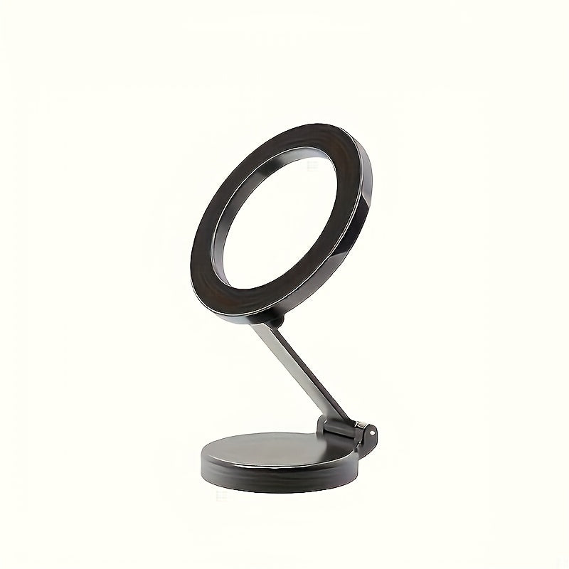 High-strength zinc alloy car phone holder rotates 360°. Safe, foldable dashboard stand for navigation. Ideal birthday gift, compatible with all phone models. No batteries needed.