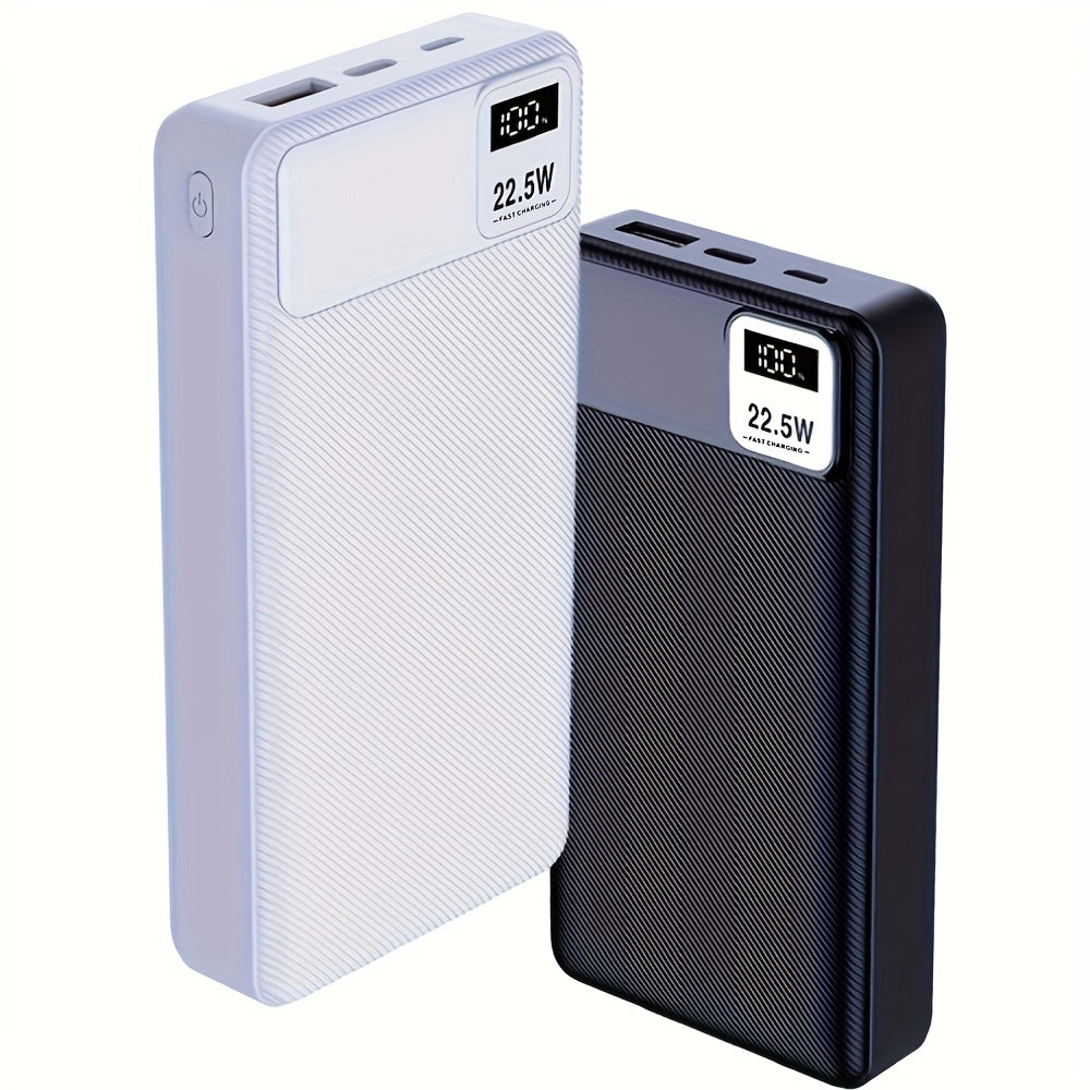 20,000mAh fast charger power bank with PD20W and USB22.5W capabilities.