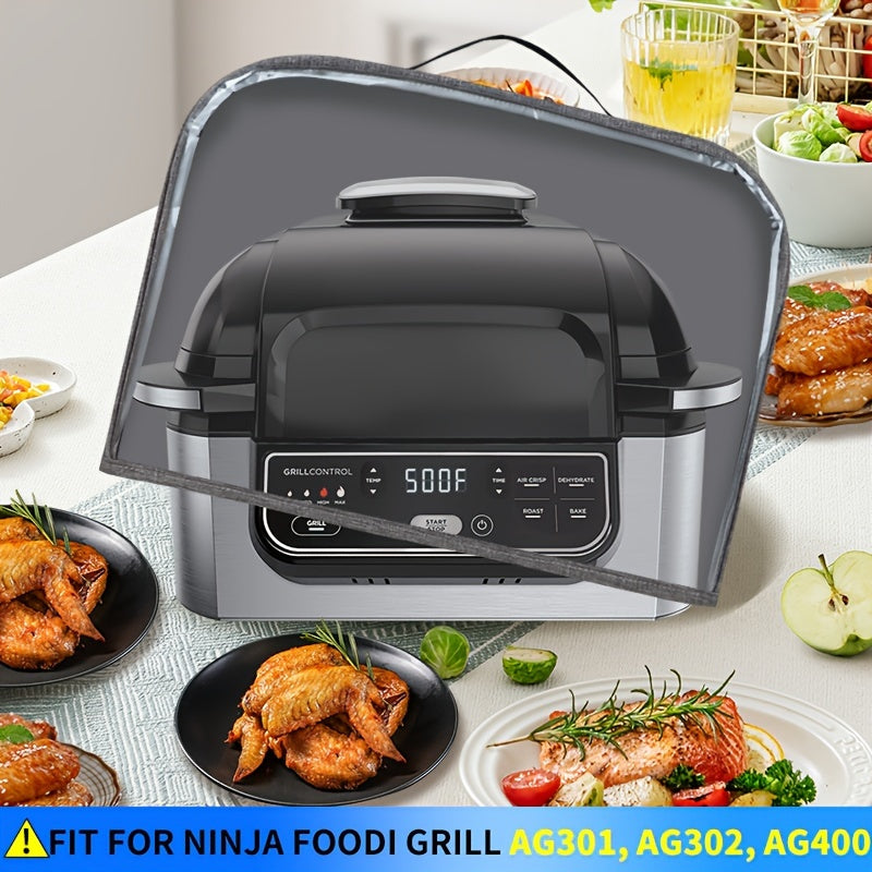 Прочный и прозрачный пылезащитный водонепроницаемый чехол для Ninja Foodi Grill AG301/AG302/AG400 - материал ПВХ, совместимый с аксессуарами, не контактирующими с продуктами питания