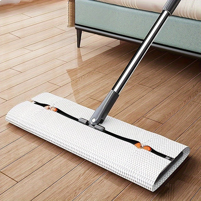 Joybos Flat Floor Mop and Bucket Set with Self-Cleaning System - Perfect for Home and Office Use, Made of ABS Material, Suitable for Multiple Surfaces including Living Room, Bathroom