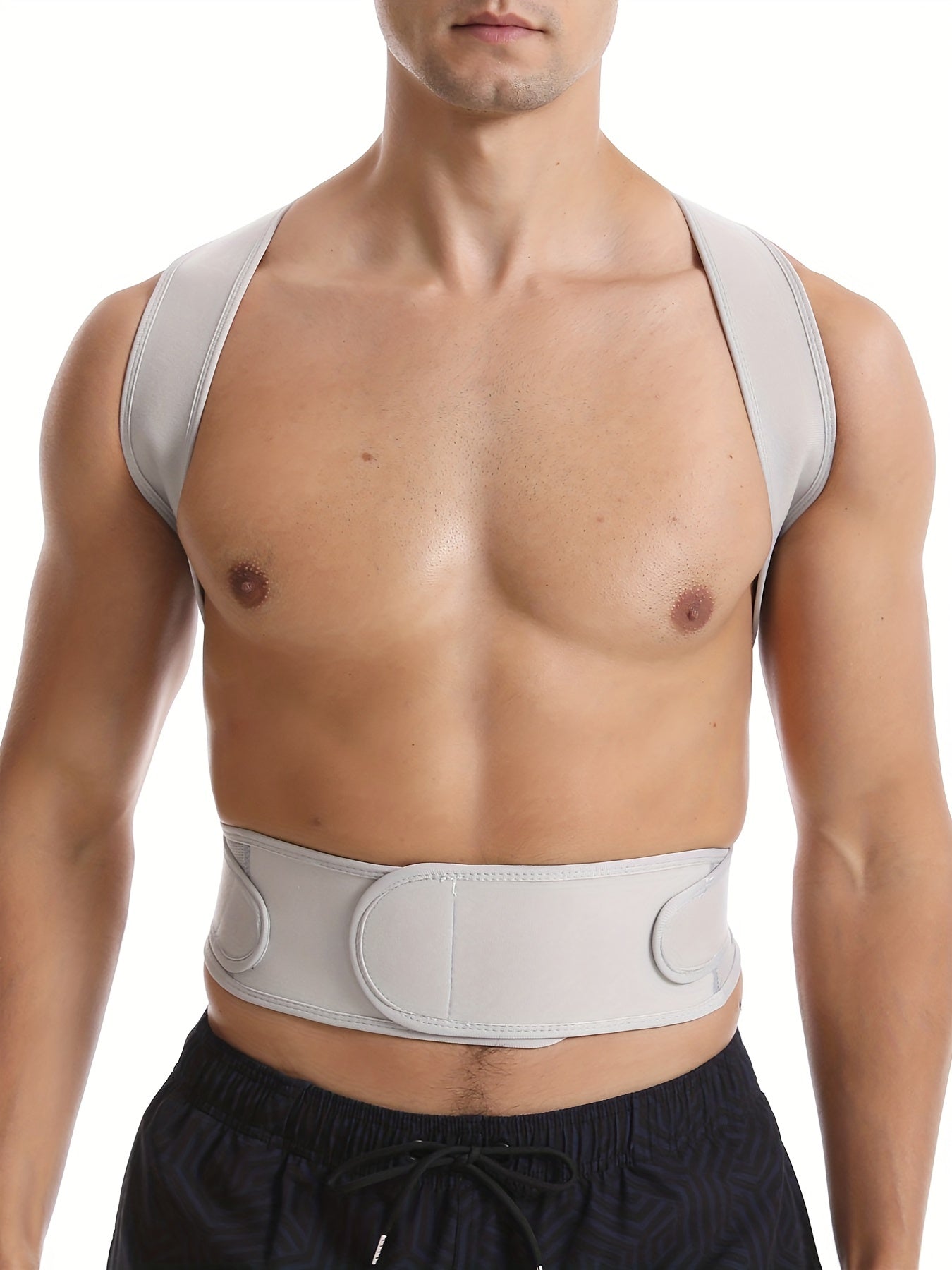 Posture support tape for chest, shoulder, and neck.