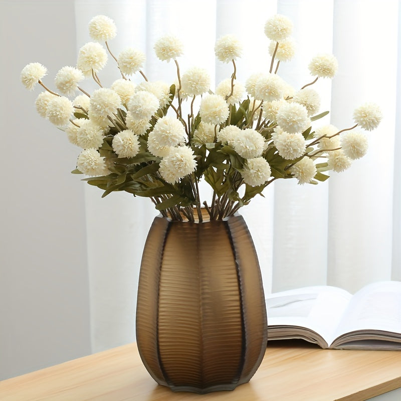 Dried dandelion bouquet for various occasions, including weddings, birthdays, and holidays.