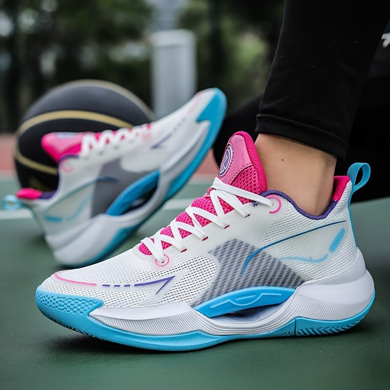 Breathable, non-slip basketball shoes with superior grip and flexibility for year-round performance.