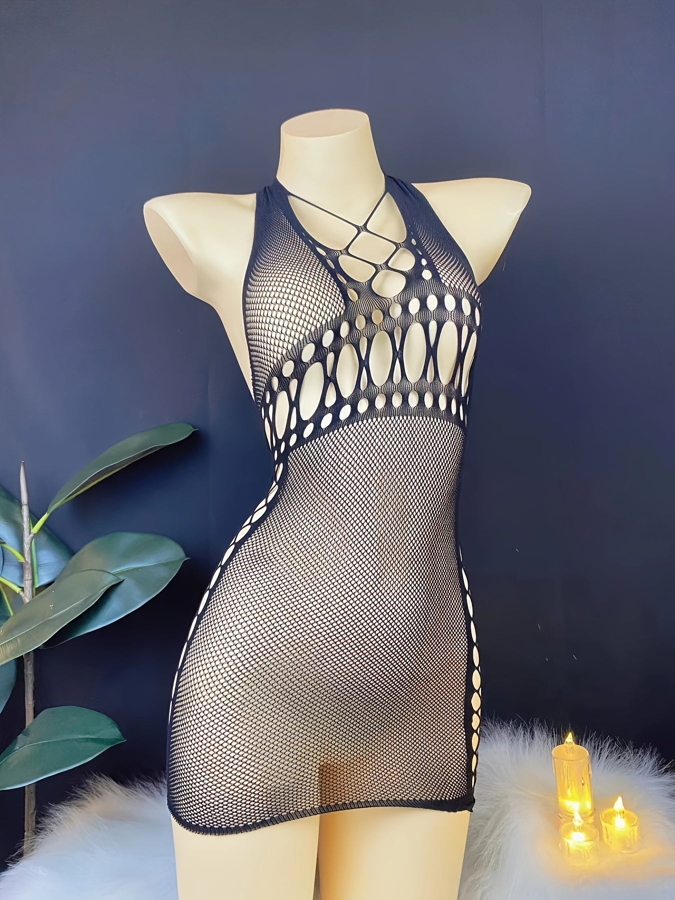 European and American style sexy hot girl bodycon dress with mesh and flashing design.