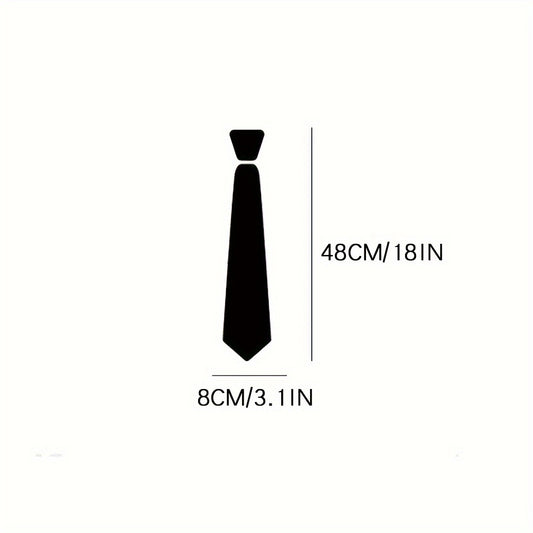 6cm Zipper tie for men suitable for work, business, and formal occasions.