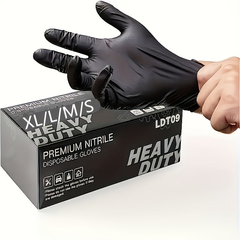 Get 20 pieces of high-quality, heavy-duty nitrile disposable gloves that are lead-free, PVC-free, and waterproof. Perfect for household cleaning, kitchen tasks, tattoo artists, pet grooming, salon services, outdoor activities, and furniture use.