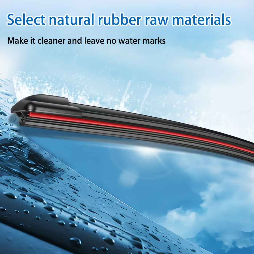 6-layer rubber strip car wiper for J/U hook type blades, 35.56cm-71.12cm, high-definition, silent, durable.