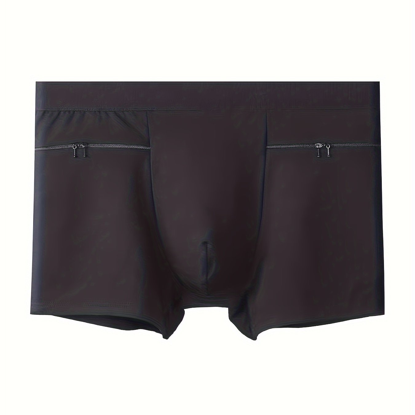 Men's travel underwear with large pockets, square cut, double zipper, and enough space to hide a passport.