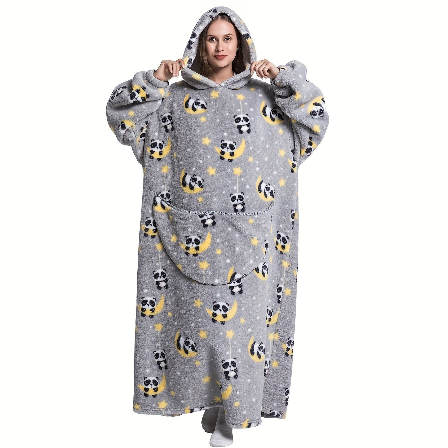 Wearable Blanket Hoodie for Adults - Extra Long, Sherpa Soft and Warm, Oversized Sweatshirt Blanket with Pockets - Perfect Birthday Gifts for Men and Women