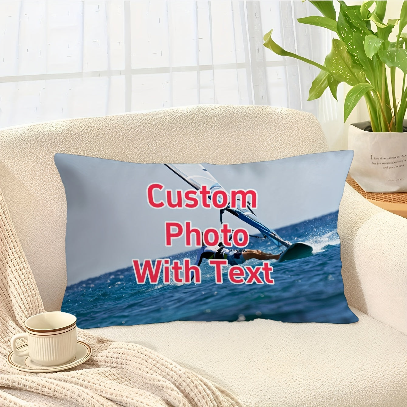 Personalized DIY Plush Polyester Pillowcase - 30.48x50.8 cm - Custom Throw Cushion Cover for Home Decor, Wedding, Birthday, Pet Memorial - Double-Sided Printing, Elegant Zipper Closure - Suitable for Teens and Adults.