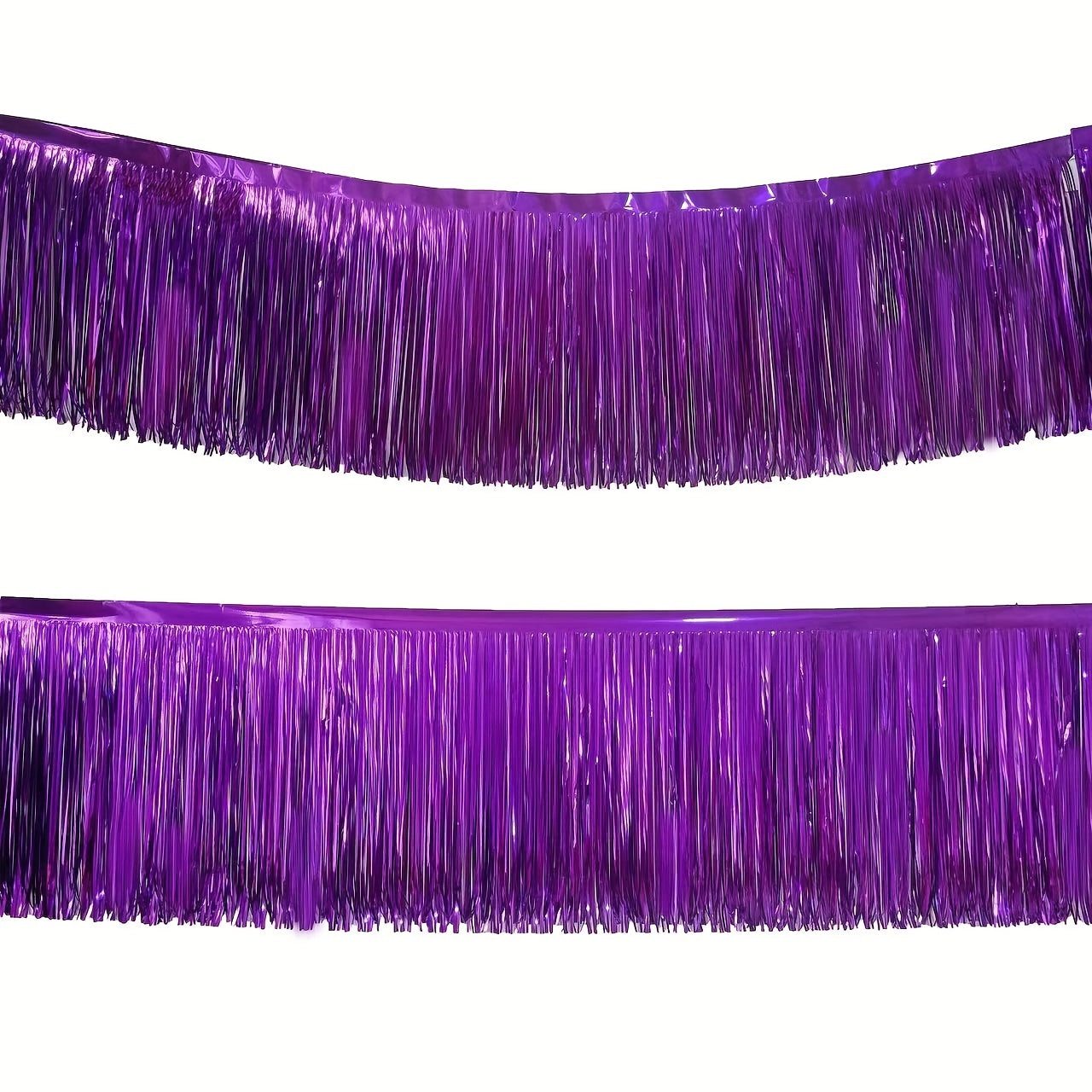 1 piece of Fringe Backdrop and Foil Curtain Backdrop in Hot Rose Pink and Princess Pink, 30 x 300cm / 1 x 10 feet each. Perfect for Streamers Party Decorations, Wall Hanging, Parade Floats, Wedding, Mardi Gras, Birthday, Valentine's Day Party Decoration.