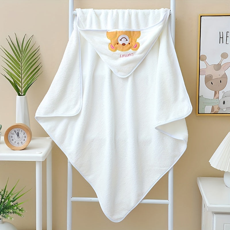 Adorable bathrobe and ultra-absorbent towel made from ultra-fine fibers for quick drying. Perfect for the bathroom, beach, or as a cartoon cape.