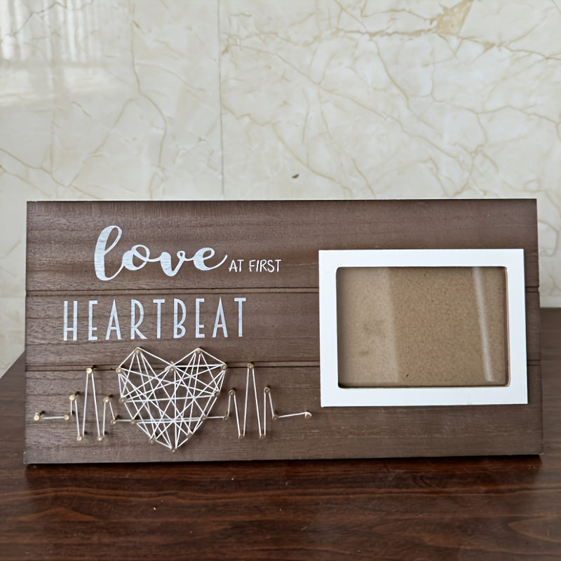 Capture the moment with our Newborn Ultrasound Keepsake Photo Frame - A heartfelt wooden memory picture holder for your pregnancy announcement, baby's birth gift, or for cherishing memories of your little one from 0-3 years old. This beautiful frame