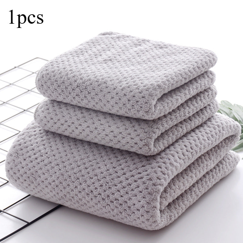 Soft, absorbent towels for various uses including cleaning and washing. Ideal for both men and women at home.