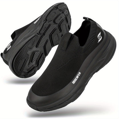 Men's Slip-on Running Sneakers: Lightweight, Breathable Athletic Shoes